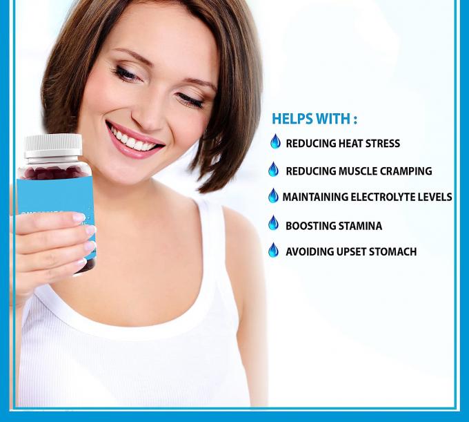 Ом Гидратация Электролит Гумы Естественный аромат ягод Электролит Поддержка здоровья Веганский Безглютеновый Не ГМО Халяльный Пектин 1