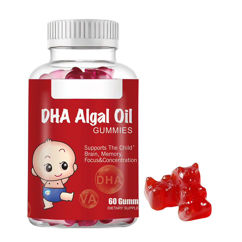 Частный бренд Dha Algae Oil Gummies для улучшения развития мозга и развития сетчатки