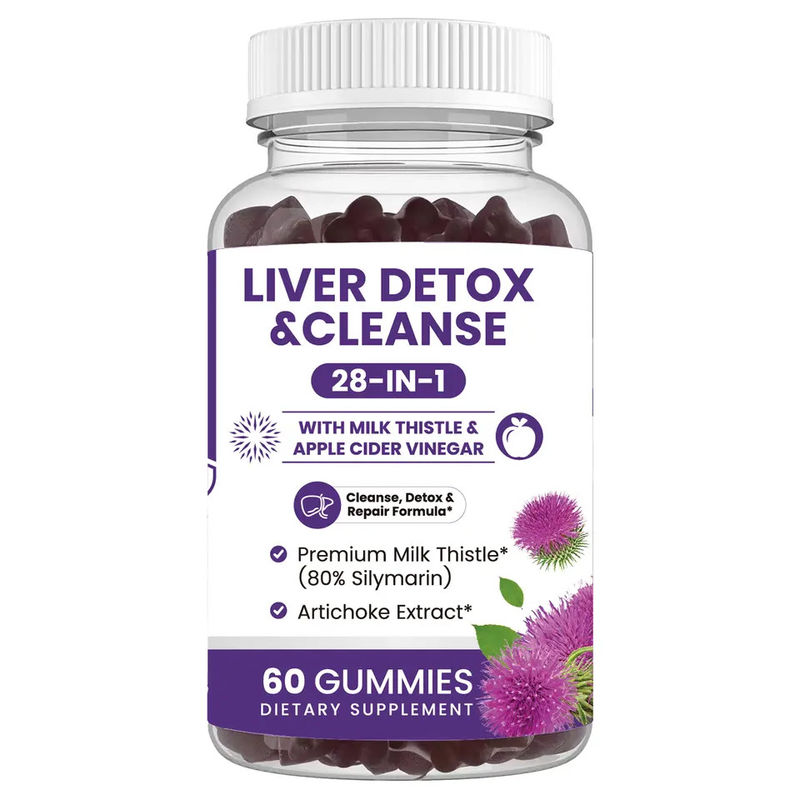 Oem Private Label Milk Thistle Extracts Vegan Detox Liver Detox Gummy Candy Milk Thistle Gummy - экстракт молочного журавля для вегетарианцев